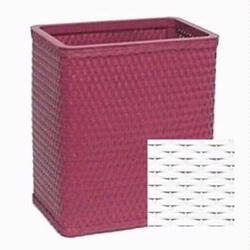 Waste Bins Redmon S426WH Chelsea Collection Square Wastebasket in White RED211