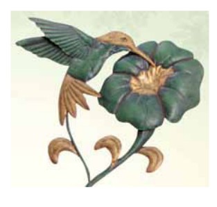 Red Carpet Studios 30863 Daydreams Garden DTcor Hummingbird Stake