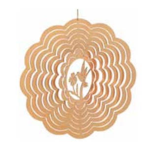 Red Carpet Studios 31183 Geo Hummingbird Copper Plated Spinner