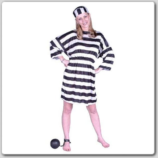 18108 Lady Convict Costume - Size Adult