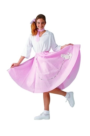 RG Costumes 81038-BL Poodle Skirt Costume - Blue - Size Adult Standard
