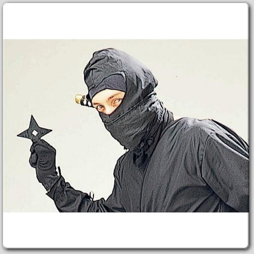 Ninja Hood And Scarf Costume Kit