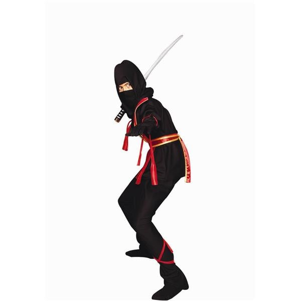 90139-r-m Ninja Master - Red Costume - Size Child-medium