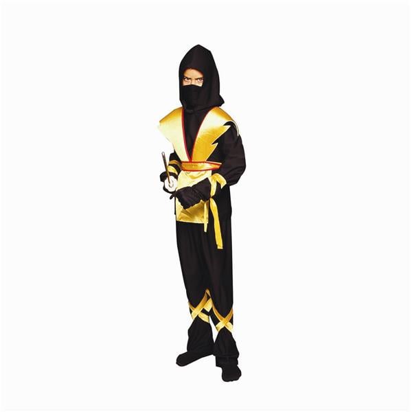 90139-y-l Ninja Master - Yellow Costume - Size Child-large