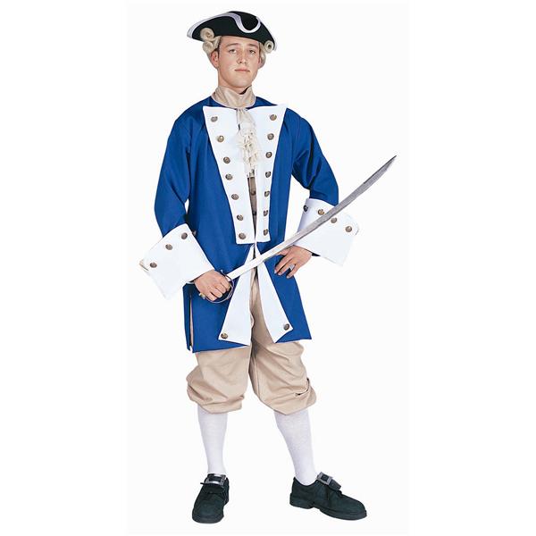 Colonial Captain Costume - Blue - Size Adult Standard