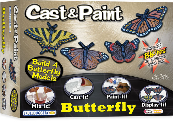 Skullduggery 07820 Butterfly Cast And Paint Kit