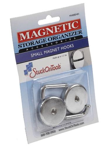 Stuck on Tools MH08SH01 - Small Magnet Hooks - 2 Pieces