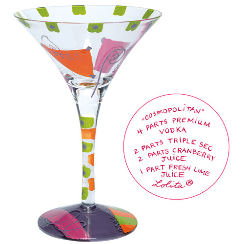 Santa Barbara Design Studio GLS45510D Lolita Martini Glass Cosmopolitan