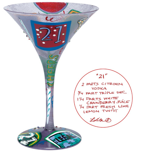 Santa Barbara Design Studio GLS45530T Lolita Martini Glass TwentyOne