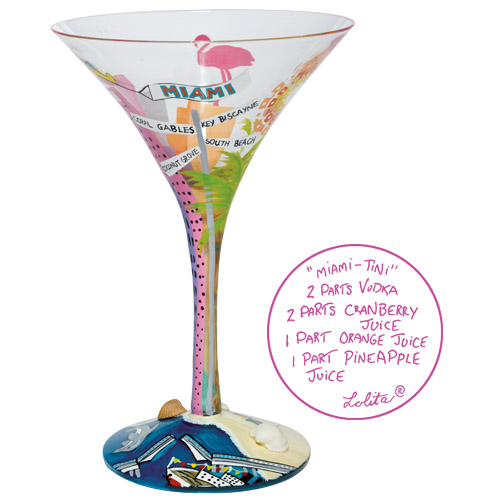 Santa Barbara Design Studio - GLS4-5570V - Lolita - Martini Glass - Miami-Tini