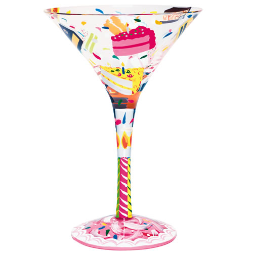 Santa Barbara Design Studio - GLS4-5585Q - Lolita - Martini Glass - Birthday Cake