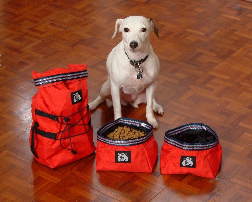 ABO Gear ABG-10520 Dog Tucker Traveler Food Bags With 2 Bowls