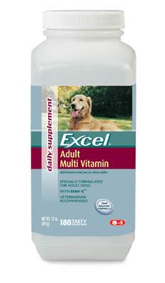 8in1 N850TR Excel Dog Vitamin Time Release Formula Tab Adult 180 Count