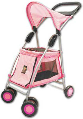 Kyjen OH00673 Designer Walk N Roll Pet Stroller - Pink