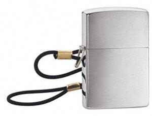 Zippo 275 Windproof Lossproof Brushed Chrome with Lanyard Lighter