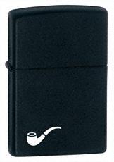 218pl Windproof Pipe Lighter Lighter In Black Matte