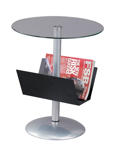 Adesso WK2966 Sutton Magazine Table - Black