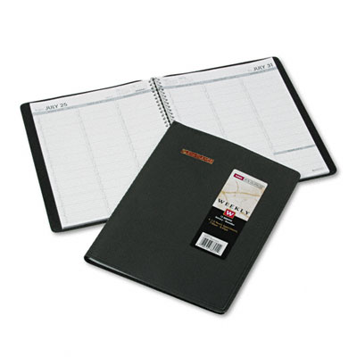 At-A-Glance 7095005 Weekly Appointment Book 15-Minute Appointments 8-1/4 x 10-7/8 Black