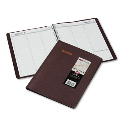 At-A-Glance 7095050 Weekly Appointment Book 15-Minute Appointments 8-1/4 x 10-7/8 Winestone