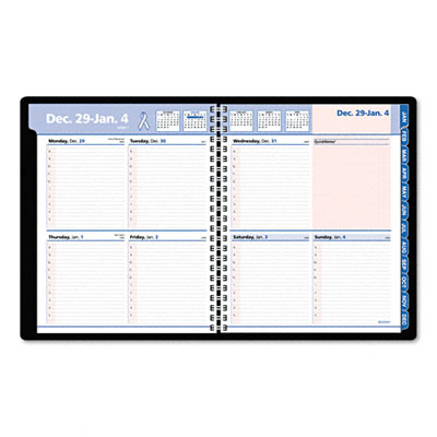 AtAGlance 76PN0105 QuickNotes Breast Cancer Edition Weekly/Monthly Appointment Book 8 x 97/8