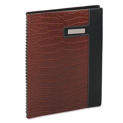 AtAGlance 78950190 Designer Collection Weekly Appointment Book 81/4 x 107/8 Brown Crocodile