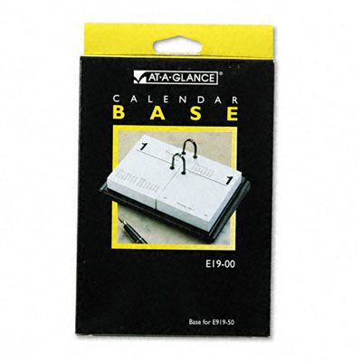 E1900 Compact Desk Calendar Base For 3 X 3-3/4 Refill Black