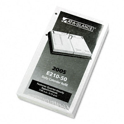 E21050 One-color Daily Desk Calendar Refill 4-1/2w X 8h
