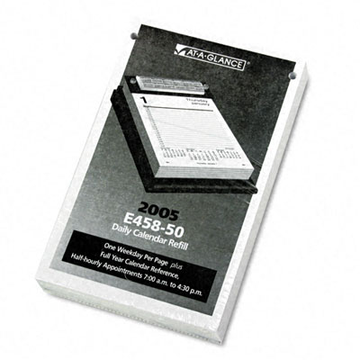 E45850 Tear-off Daily Desk Calendar Refill 5w X 8h