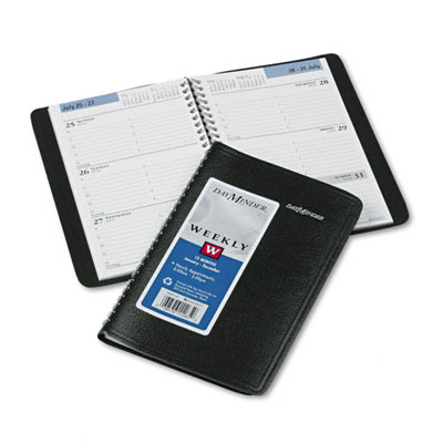 At-A-Glance G20000 Weekly Appointment Book Hourly Appointments Nonrefillable 4-7/8 x 8 Black