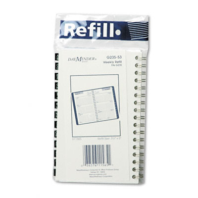 At-A-Glance G23553 Weekly Appointment Book Refill Appointment and Phone/Address Sections 3-3/4 x 6