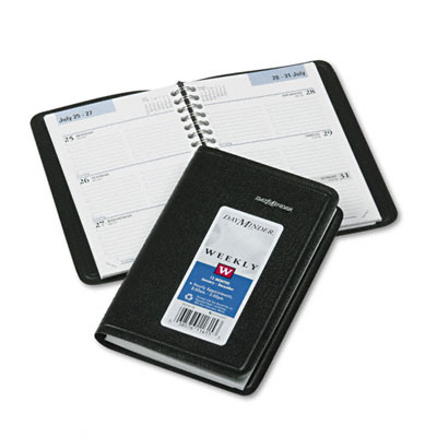 At-A-Glance G25000 Weekly Appointment Book Hourly Appointments Nonrefillable 3-3/4 x 6 Black