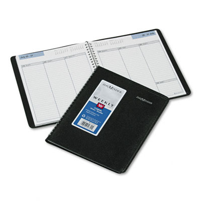 At-A-Glance G59000 Weekly Appointment Book Ruled without Appointment Times 6-7/8 x 8-3/4 Black