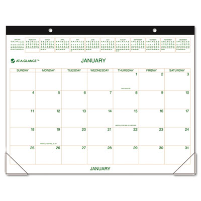 Gg250000 Two-color Monthly Desk Pad/wall Calendar 22 X 17