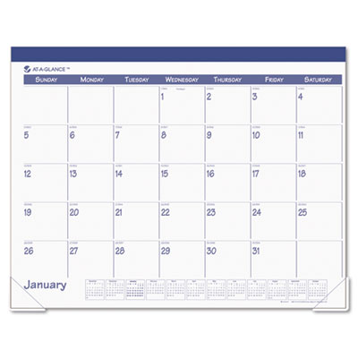 Sk2517 Fashion Color Monthly Desk Pad Calendar 22 X 17 Blue