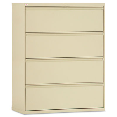 Alera LA544254PY Four-Drawer Lateral File Cabinet 42w x 19-1/4d x 54h Putty