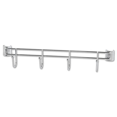 Alera Sw59hb418sr Hook Bars For Wire Shelving 4 Hooks 18 W Silver 2 Pack