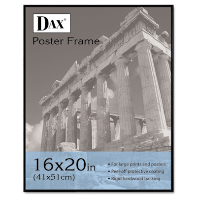 N16016bt Coloredge Poster Frame With Plexiglas Window 16 X 20 Clear Face/black Border