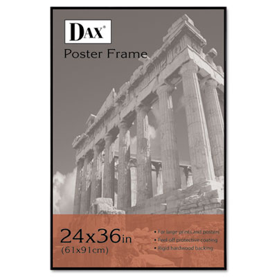 N16024bt Coloredge Poster Frame With Plexiglas Window 24 X 36 Clear Face/black Border