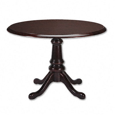 Dmi Office Furniture 7350002 Governor s Series Queen Anne Table Base  32-1/2w x 32-1/2d x 28-3/4h  Mahogany