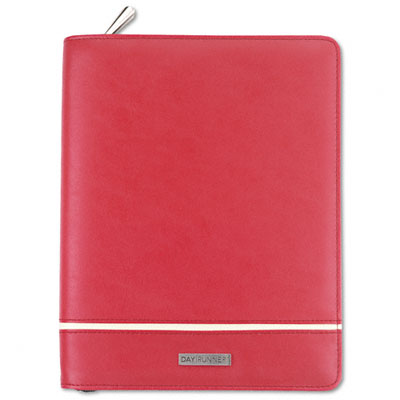 Day Runner 2070313 Deco SlimProfile Organizer Undated Weekly/Monthly Pages 81/2 x 11 Red