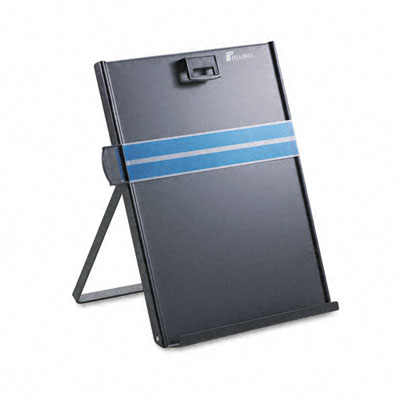 Kopy-aid Letter-size Freestanding Desktop Copyholder Stainless Steel Black