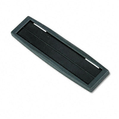 Plastic Partition Additions Nameplate 9w X 2-1/2h Graphite