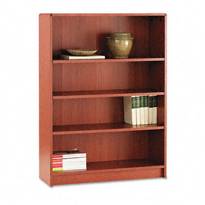 HON 1894J 1890 Series Bookcase  4 Shelves  36w x 11-1/2d x 48-3/4h  Henna Cherry
