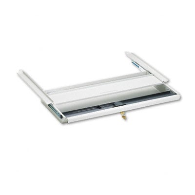 D8q Center Drawer For Double Pedestal Desks Metal 24-3/4 X 14-3/4 X 3 Light Gray