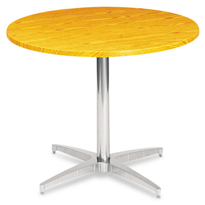 Iceberg 69149 Round Conference Room Table Top 42 Diameter Oak