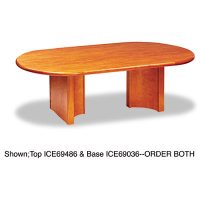 Iceberg 69486 Oval Bullnose Conference Room Table Top 96 Wide Cherry