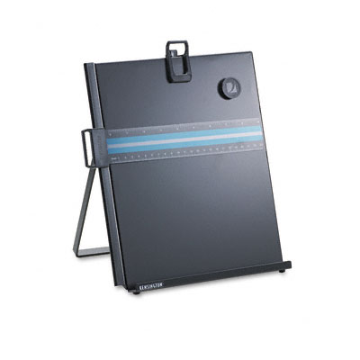 62046 Letter-size Freestanding Desktop Copyholder Stainless Steel Black