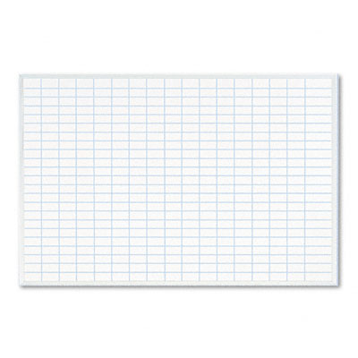 Magna Visual PBFG25 Planning Board 1 x 2 Grid Porcelain-on-Steel 36 x 24 Blue/White