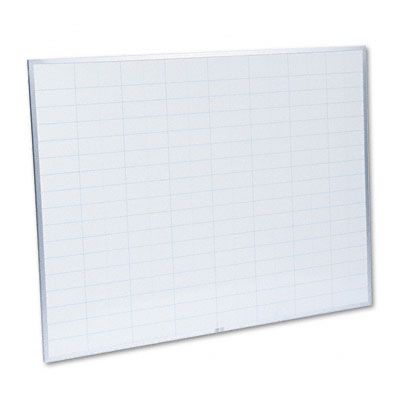 Magna Visual PBFGL6 Planning Board 2 x 3 Grid Porcelain-on-Steel 48 x 36 Blue/White