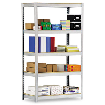 Metal HPG481872 Industrial Shelving Five Shelves 48w x 18d x 72h Silver